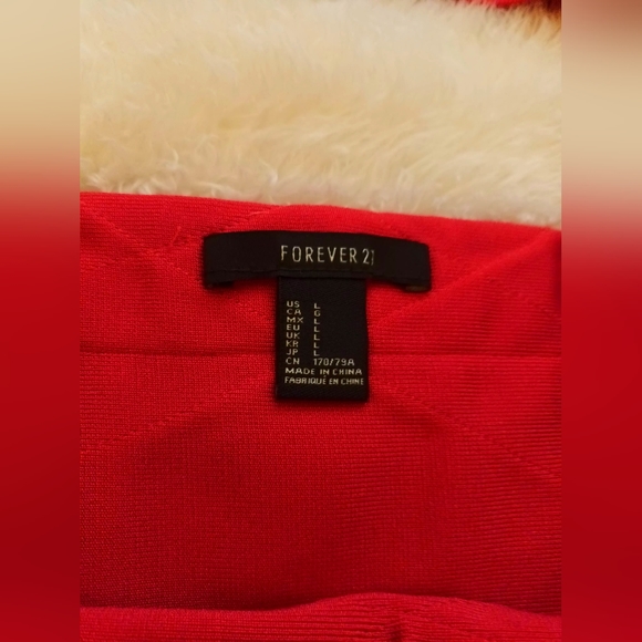 Forever 21 Red Bandage skirt and top - Picture 8 of 8